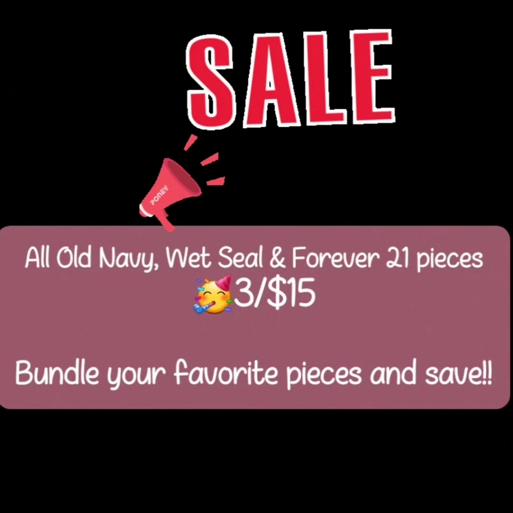 💣💣LOTS OF CLOTHING 3/$15!!